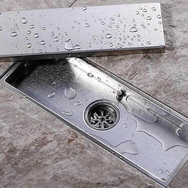 Ralo Linear Oculto 50Cm Inox Banheiro Anti Odor Higienico - Tatudeboa Imagem de Ralo Linear Oculto 50Cm Inox Banheiro Anti Odor Higienico