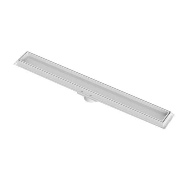 Imagem de Ralo linear oculto invisivel 50cm branco plástico pvc tigre