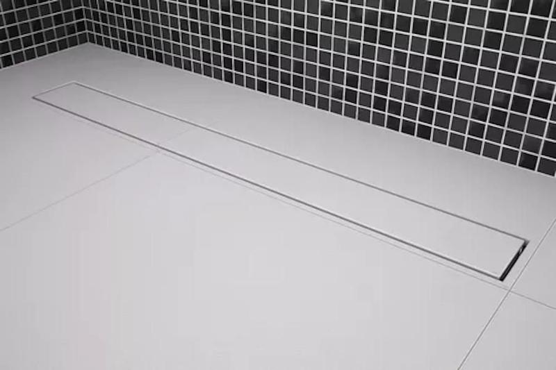 Imagem de Ralo Linear Oculto Sifonado Tampa Invisível Pvc 75 Cm Novii