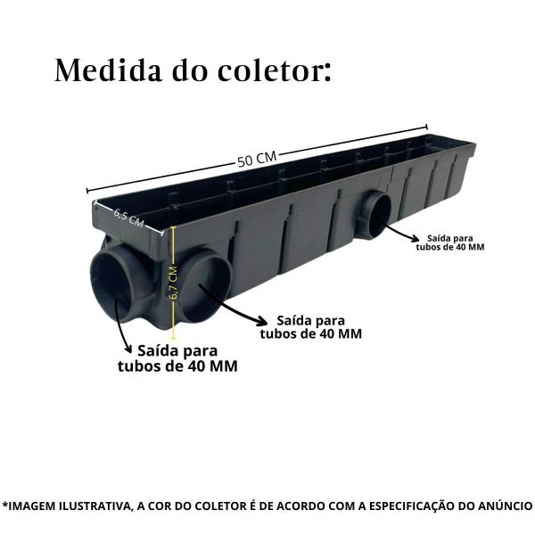 Ralo Linear Quintal Varanda 6x50 Bolinha Cocho Branco - Ficone & Reis Imagem de Ralo Linear Quintal Varanda 6x50 Bolinha Cocho Branco
