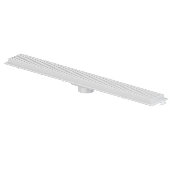 Imagem de Ralo Linear Tigre 70Cm Flat Grelha Branca