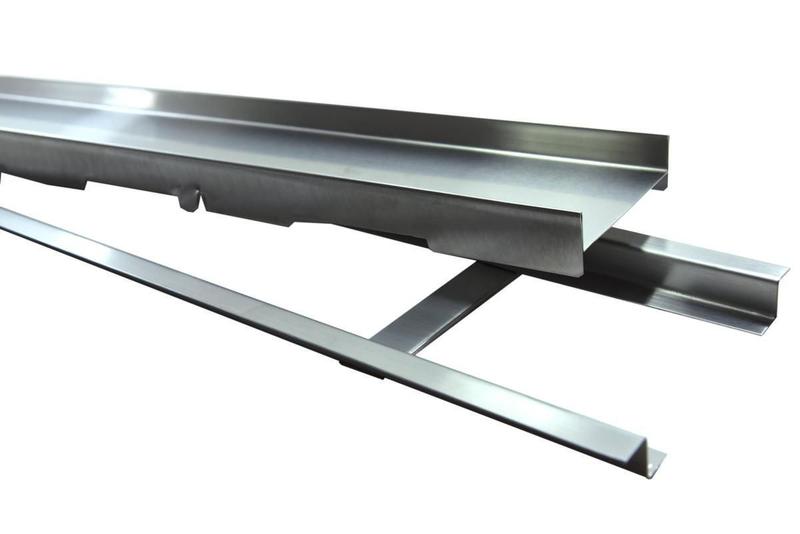 Ralo Oculto Infinito 1 M X 6 Cm M1Nox Em Inox 304 Imagem de Ralo Oculto Infinito 1 M X 6 Cm M1Nox Em Inox 304