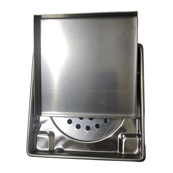 Imagem de Ralo Oculto Invisivel 15X15 Discreto Kit 8 Uni Anti Odor Box Banheiro Lavabo Varanda Piso Cozinha Casa