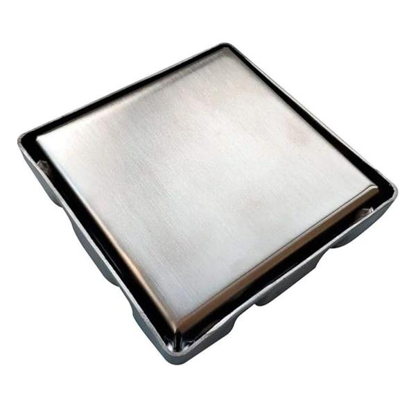 Imagem de Ralo Oculto Invisivel 15X15 Inox Banheiro Box Varanda Lavanderia Cozinha Anti Odor Inseto Resistente