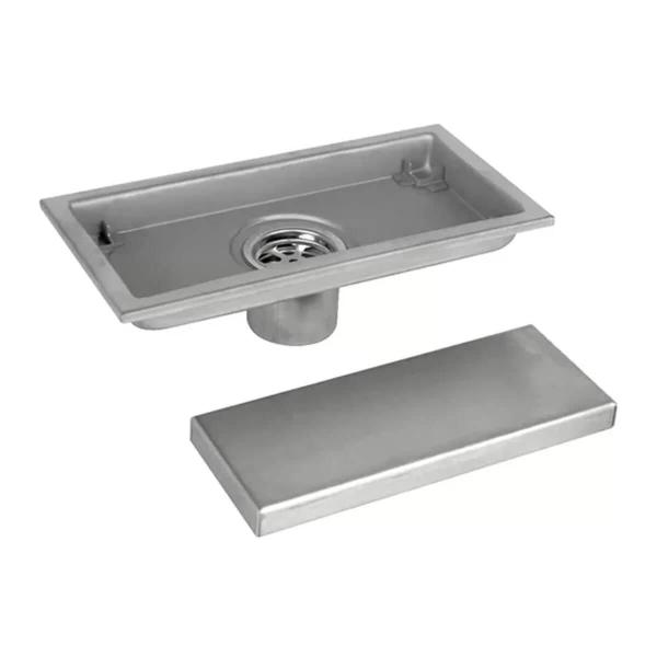 Ralo Oculto Invisivel Linear Inox 60Cm Anti Odor Banheiro - Tatudeboa Imagem de Ralo Oculto Invisivel Linear Inox 60Cm Anti Odor Banheiro