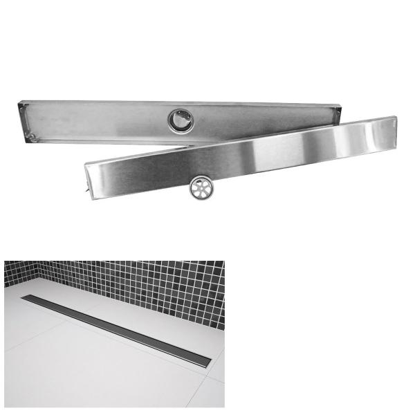 Imagem de Ralo Oculto Linear Invisivel Aço Inox 60cm Anti Inseto Anti Odor Banheiro Lavabo Seguro Resistente