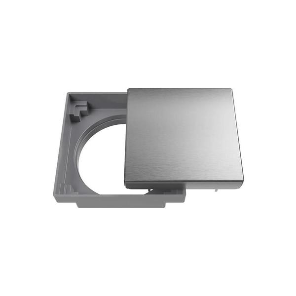 Ralo Oculto Quadrado Astra Roc10I 10Cm Inox Escovado - Astra / Japi Imagem de Ralo Oculto Quadrado Astra Roc10I 10Cm Inox Escovado