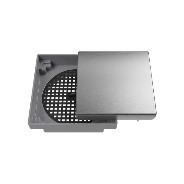 Ralo Oculto Quadrado Astra Roc15I 15Cm Inox Escovado - Astra / Japi Imagem de Ralo Oculto Quadrado Astra Roc15I 15Cm Inox Escovado