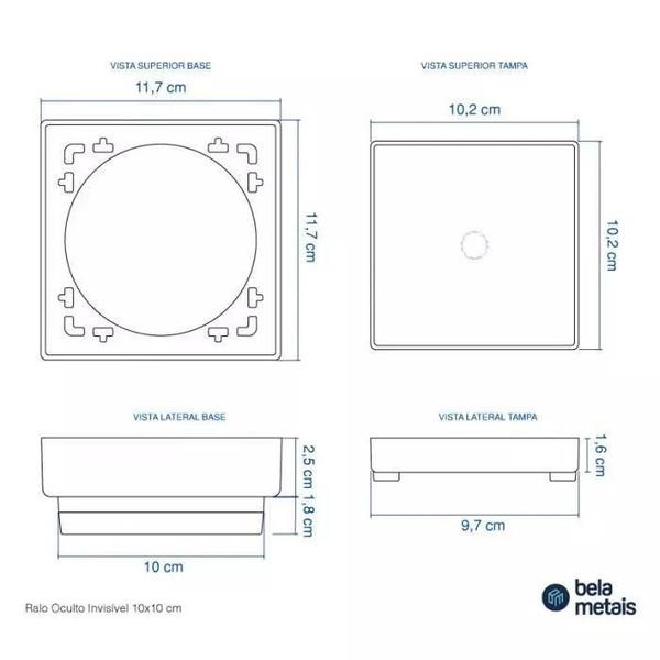 Ralo Oculto Seca Piso Porcelanato Inteligente Invisível - Cooperfibra Imagem de Ralo Oculto Seca Piso Porcelanato Inteligente Invisível