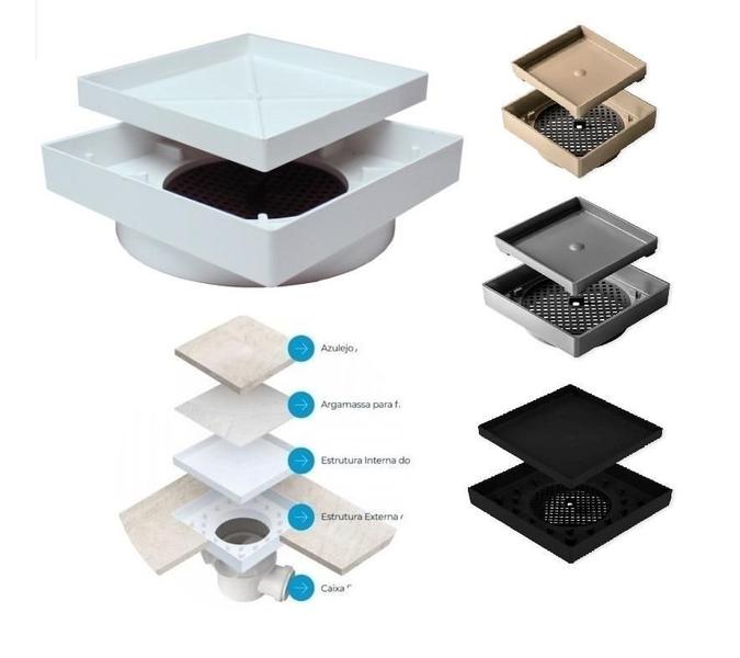 Ralo Oculto Seca Piso Porcelanato Inteligente Invisível - Cooperfibra Imagem de Ralo Oculto Seca Piso Porcelanato Inteligente Invisível