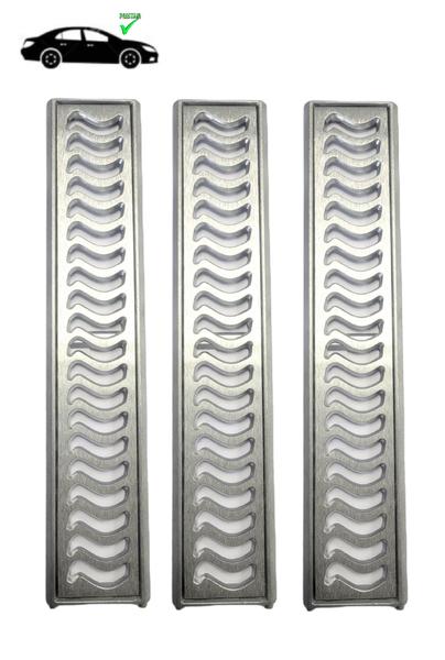 Ralo Pluvial 10x150 com Suporte - Escovado(3 ralos de 50cm)- ZNubi Grelhas & Cia Imagem de Ralo Pluvial 10x150 com Suporte - Escovado(3 ralos de 50cm)- ZNubi Grelhas & Cia