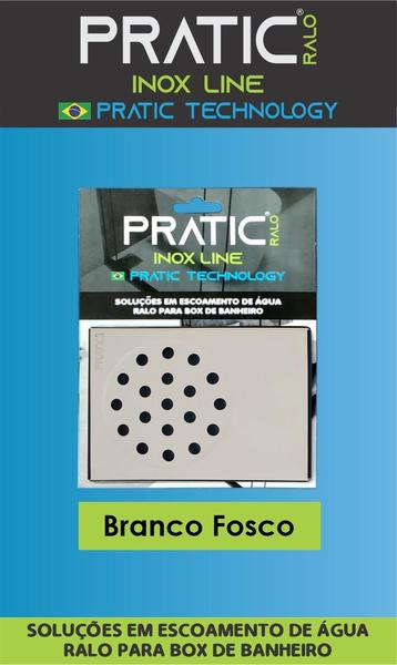 Ralo Pratic Inteligente Para Box De Banheiro Branco 10x14cm Imagem de Ralo Pratic Inteligente Para Box De Banheiro Branco 10x14cm