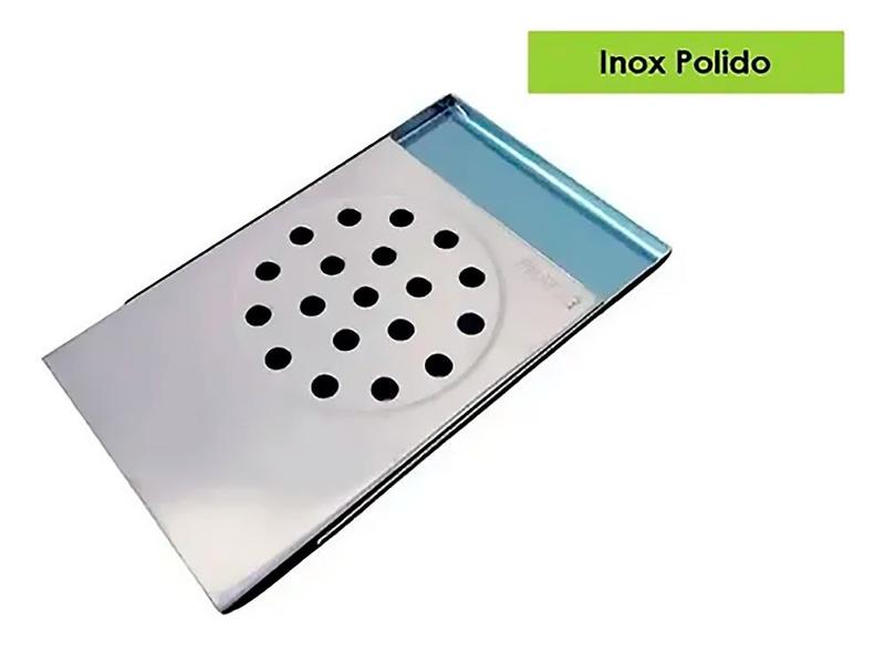 Imagem de Ralo Pratic Inteligente Para Box De Banheiro Inox 10x14cm