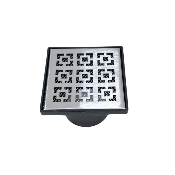 Ralo Quintal 15x15 Inox Dubai com Tela Saída Baixa 100 - Ficone & Reis Imagem de Ralo Quintal 15x15 Inox Dubai com Tela Saída Baixa 100