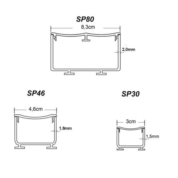 Imagem de Ralo Sekapiso 46x900mm Saída 37mm Extremidade Horizontal