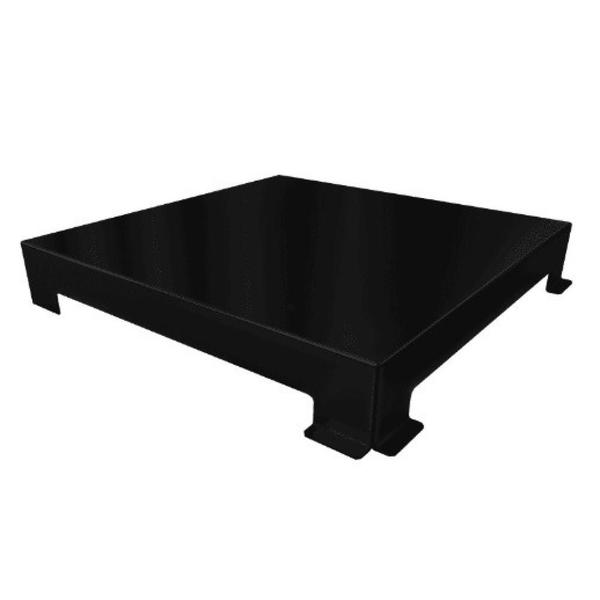 Ralo Square Tampa Black Matte Linear Acessórios 15x15cm Imagem de Ralo Square Tampa Black Matte Linear Acessórios 15x15cm