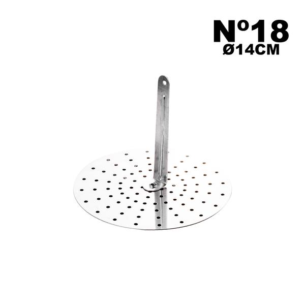 Ralo vaporizador ø14cm para cuscuzeira n.18 alumínio dusertão Imagem de Ralo vaporizador ø14cm para cuscuzeira n.18 alumínio dusertão