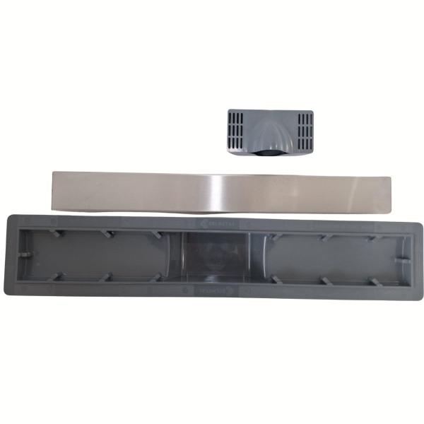 Ralo versata base pvc 60x8 cm com tampa inox - bf - aisi 304 - SELMETAL Imagem de Ralo versata base pvc 60x8 cm com tampa inox - bf - aisi 304