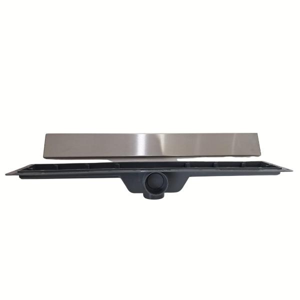 Ralo versata base pvc 60x8 cm com tampa inox - bf - aisi 304 - SELMETAL Imagem de Ralo versata base pvc 60x8 cm com tampa inox - bf - aisi 304