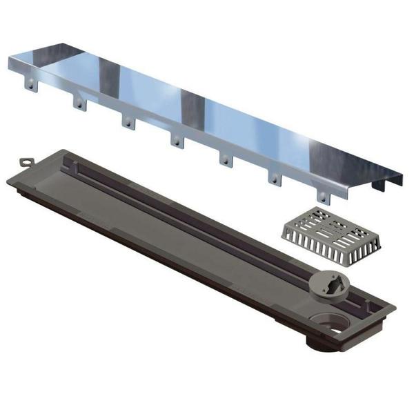 Imagem de Ralo Versatile Tampa Inox Polida Linear 75cm