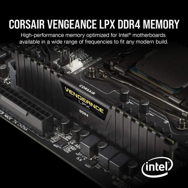 Imagem de RAM Corsair VENGEANCE LPX DDR4 32 GB (2x16 GB) 3200 MHz CL16