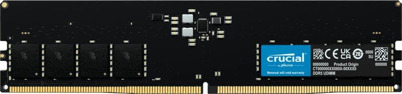 Imagem de RAM Crucial 32 GB DDR5 5600 MHz (ou 5200 MHz ou 4800 MHz) UDIMM