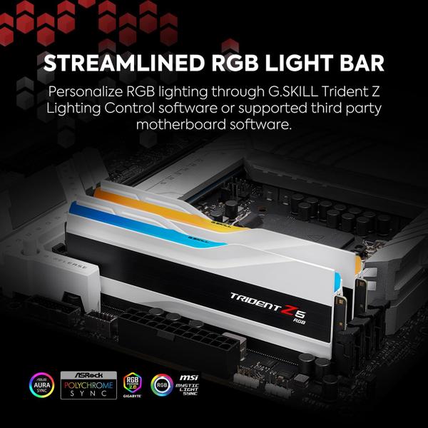 Imagem de RAM G.SKILL Trident Z5 RGB DDR5 64 GB (2x32 GB) 6000 MT/s