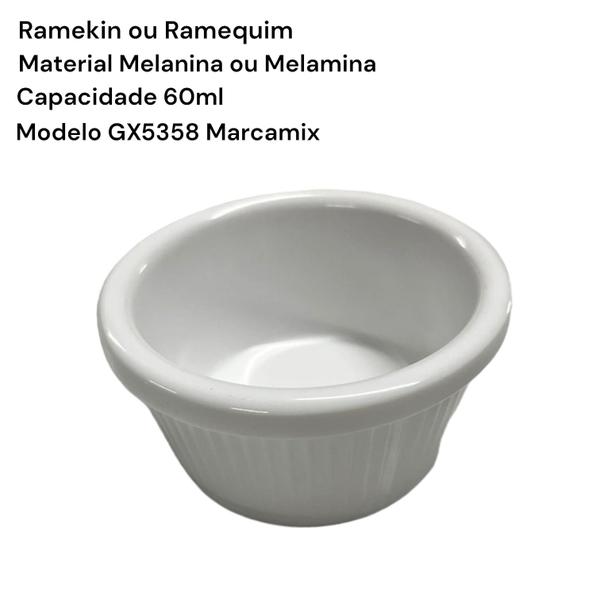 Imagem de RAMEKIN 60ML 7x3,5CM 100% MELANINA GX5358 RAMEQUIM MELAMINA