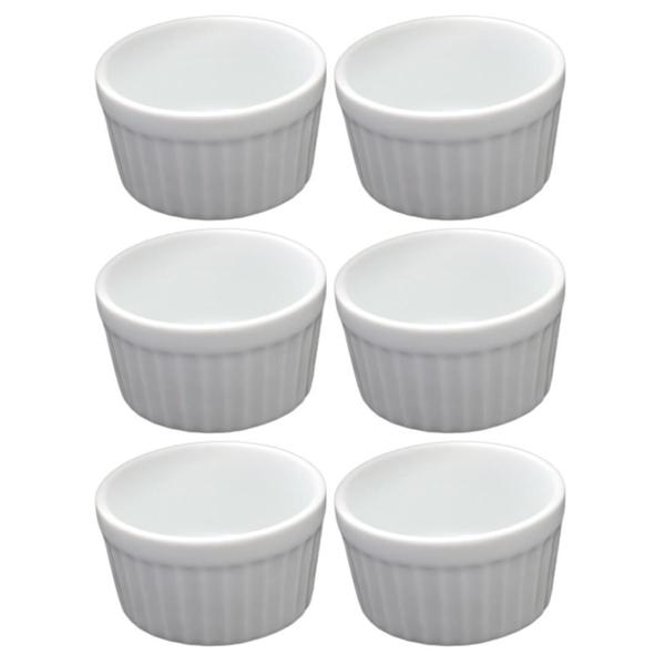 Imagem de Ramekin Mini 40 ml Porcelana Canelado Gourmet Primeira Linha para Molhos Entradas Finger Food