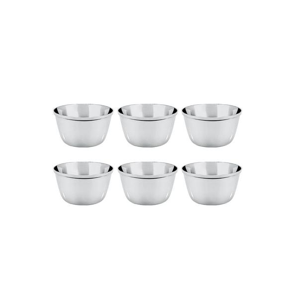 Imagem de Ramekin Tigela Inox Sobremesa Mini Bolo Sufle Molho 120ml