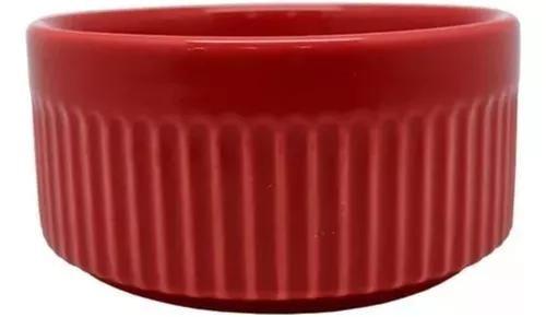 Ramekin Vermelho 85ml Porcelana Germer Imagem de Ramekin Vermelho 85ml Porcelana Germer