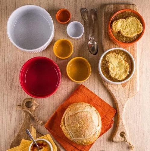 Ramekin Vermelho 85ml Porcelana Germer Imagem de Ramekin Vermelho 85ml Porcelana Germer