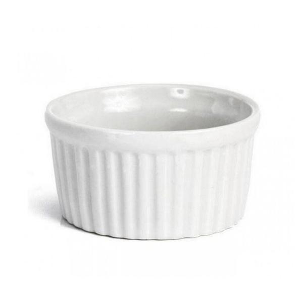 Imagem de Ramequim Cumbuca Porcelana Frizado Pequeno 77ml para Porção, Caldos e Molhos