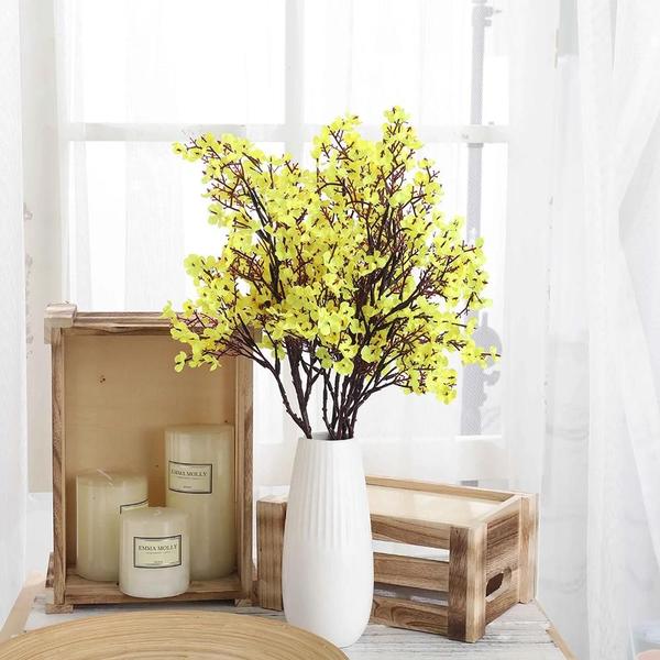 Ramos de Gypsophila Artificial de 50cm - Seda, para Decoração de Casa e Festa Imagem de Ramos de Gypsophila Artificial de 50cm - Seda, para Decoração de Casa e Festa