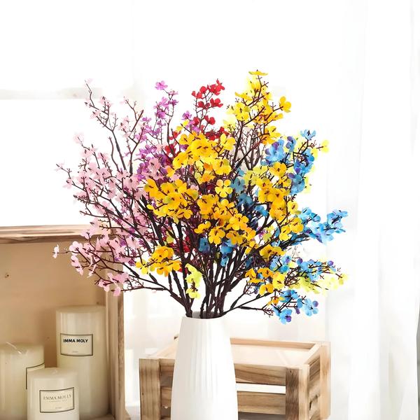 Ramos de Gypsophila Artificial de 50cm - Seda, para Decoração de Casa e Festa Imagem de Ramos de Gypsophila Artificial de 50cm - Seda, para Decoração de Casa e Festa