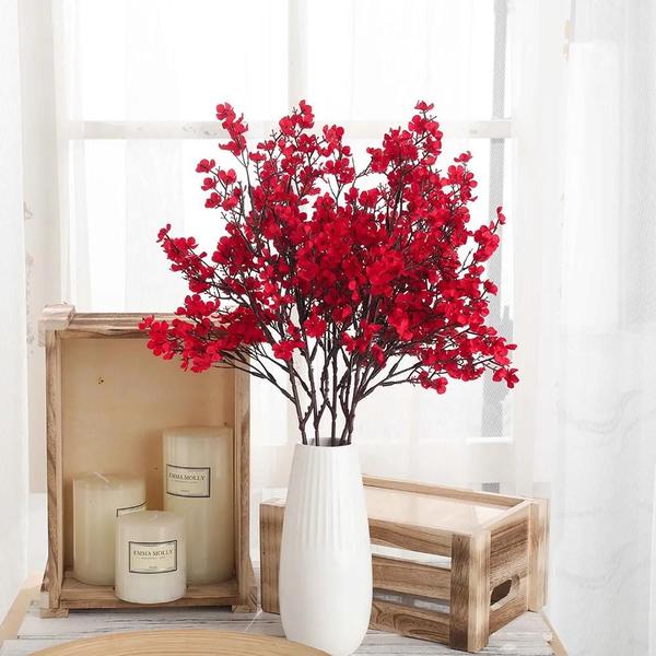 Ramos de Gypsophila Artificial de 50cm - Seda, para Decoração de Casa e Festa Imagem de Ramos de Gypsophila Artificial de 50cm - Seda, para Decoração de Casa e Festa