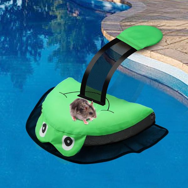 Imagem de Rampa de fuga para salvar animais de piscina Rampa flutuante JESTOP Frog