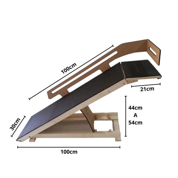Imagem de Rampa Para Cão Moradog Mid Reta Com Patamar - Morapet