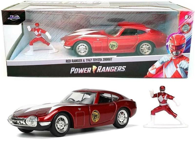 Imagem de Ranger Vermelho e 1967 Toyota 2000GT - Power Rangers - Hollywood Rides - 1/32 - Jada