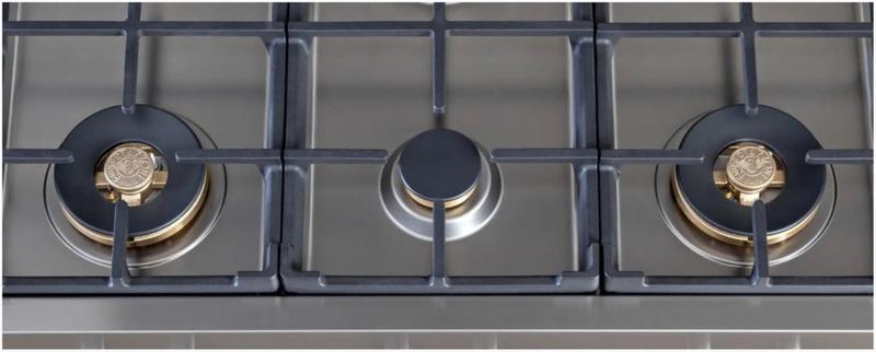 Imagem de Rangetop a Gás Bertazzoni 6 Bocas, 2 Dual Flame PROF366RTBXT Bivolt