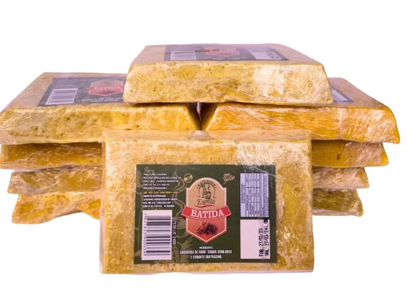 Rapadura Estrela Batida Cravo e Canela 10 Unidades - Caruaru Imagem de Rapadura Estrela Batida Cravo e Canela 10 Unidades