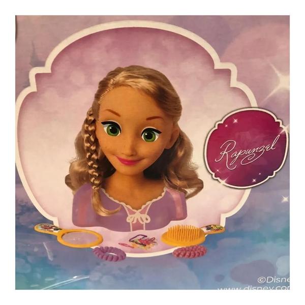 Imagem de Rapunzel Busto Styling Head Princesas Disney Com Acessórios