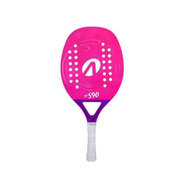 Imagem de Raquete Beach Tennis Acte Bt590 100% Fibra de Vidro 28 Furos