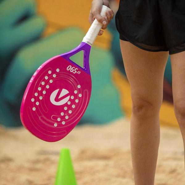 Imagem de Raquete Beach Tennis Acte Bt590 100% Fibra de Vidro 28 Furos