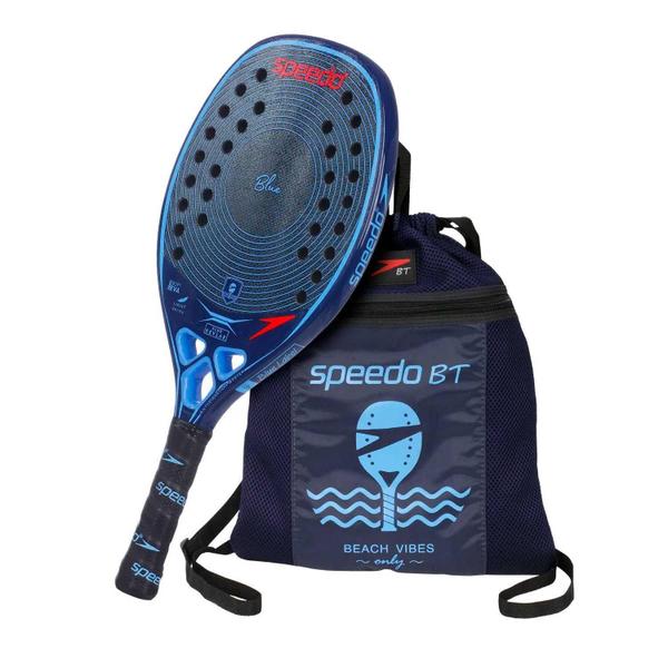 Imagem de Raquete Beach Tennis Blue Unique Kevlar + Beach Bag