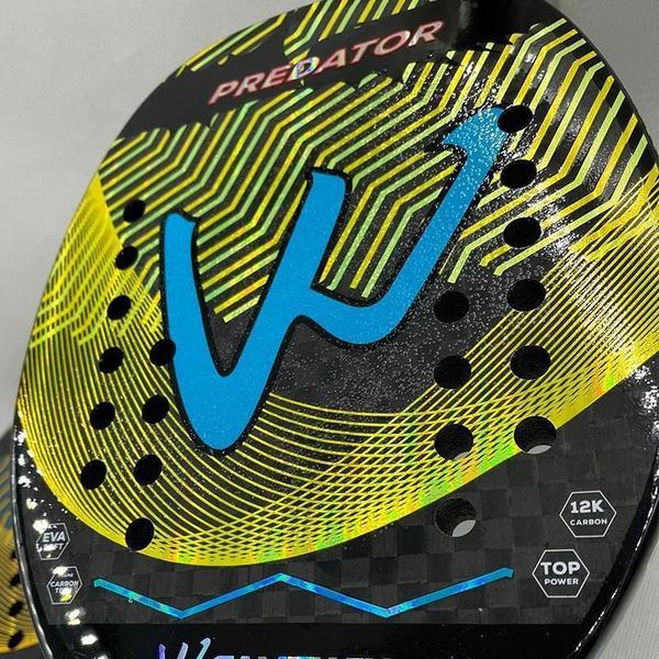 Imagem de Raquete Beach Tennis Camewin 100% Fibra Carbono 12K Predator