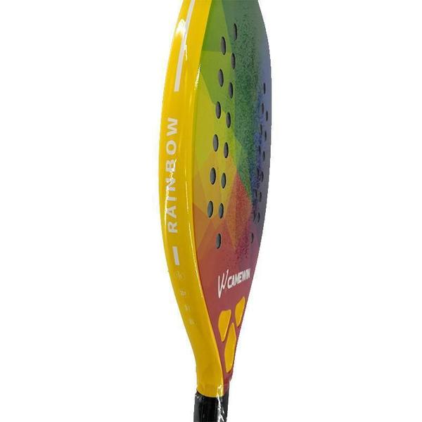 Raquete Beach Tennis Camewin 100% Fibra De Carbono + Imagem de Raquete Beach Tennis Camewin 100% Fibra De Carbono +