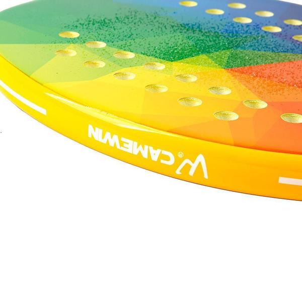 Raquete Beach Tennis Camewin 100% Fibra De Carbono + Imagem de Raquete Beach Tennis Camewin 100% Fibra De Carbono +