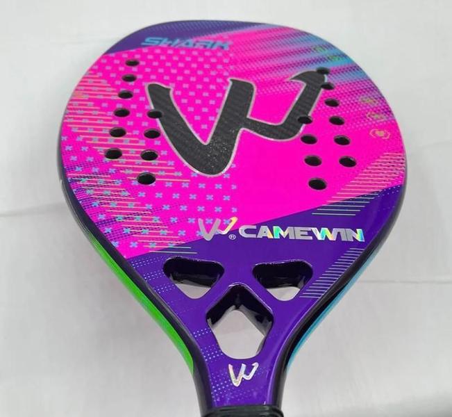 Imagem de Raquete Beach Tennis Camewin Full Carbon 3K + Capa