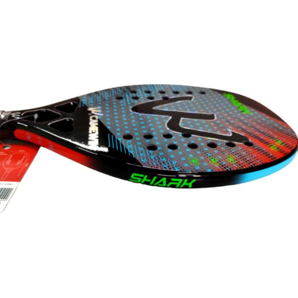 Imagem de Raquete Beach Tennis Camewin Full Carbon 3K - Shark Cinza